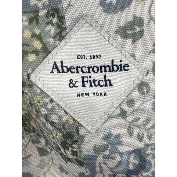 Abercrombie & Fitch A&F Backpack Kids Floral Blues & Greens Clean - Picture 14 of 16